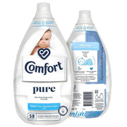 Comfort Pure Fabric Conditioner 870ml – UK-made, ultra-concentrated fabric softener for sensitive skin, 58 washes, premium quality in Lebanon.