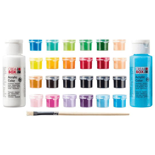 CREABOX MARABU Color Basic + Glitter 27 Pieces - EUROPEAN HOUSE HOLD
