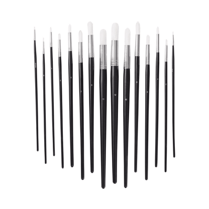 CRELANDO ROUND BRUSH SET OF 15 PIECES - EUROPEAN HOUSE HOLD