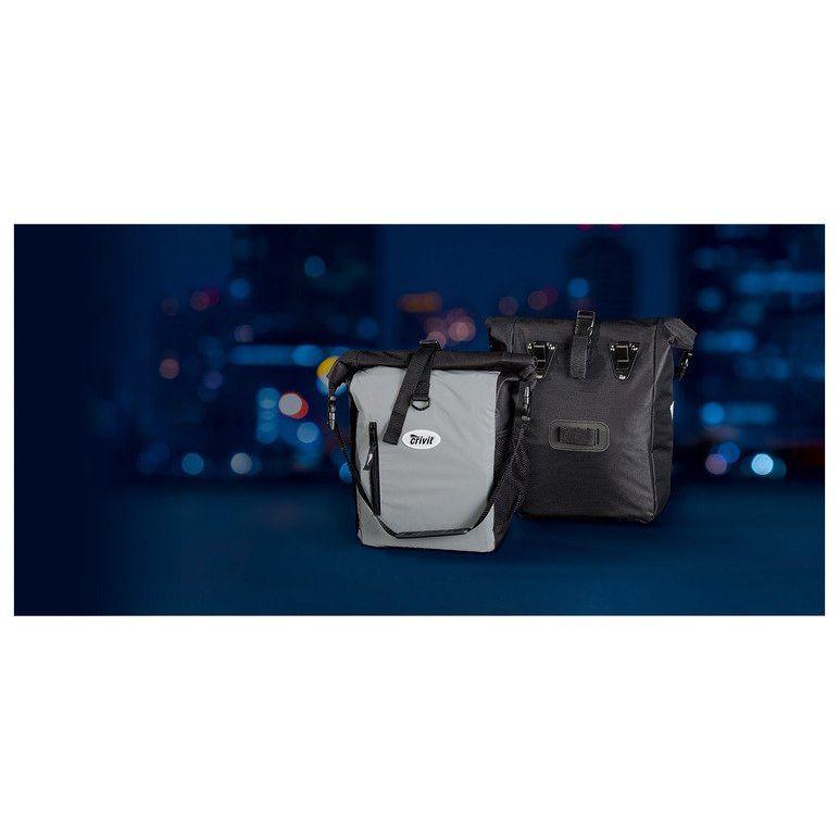 CRIVIT REFLECTIVE BIKE PANNIERS SET OF 2 - EUROPEAN HOUSE HOLD