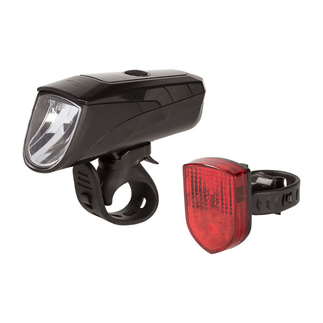 CRIVIT SET LED BICYCLE LIGHTS, FRONT AND REAR LIGHT - EUROPEAN HOUSE HOLD