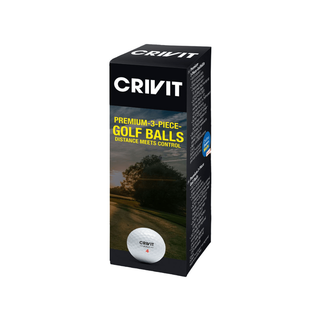 CRIVIT SET OF 3 GOLF BALLS - EUROPEAN HOUSE HOLD