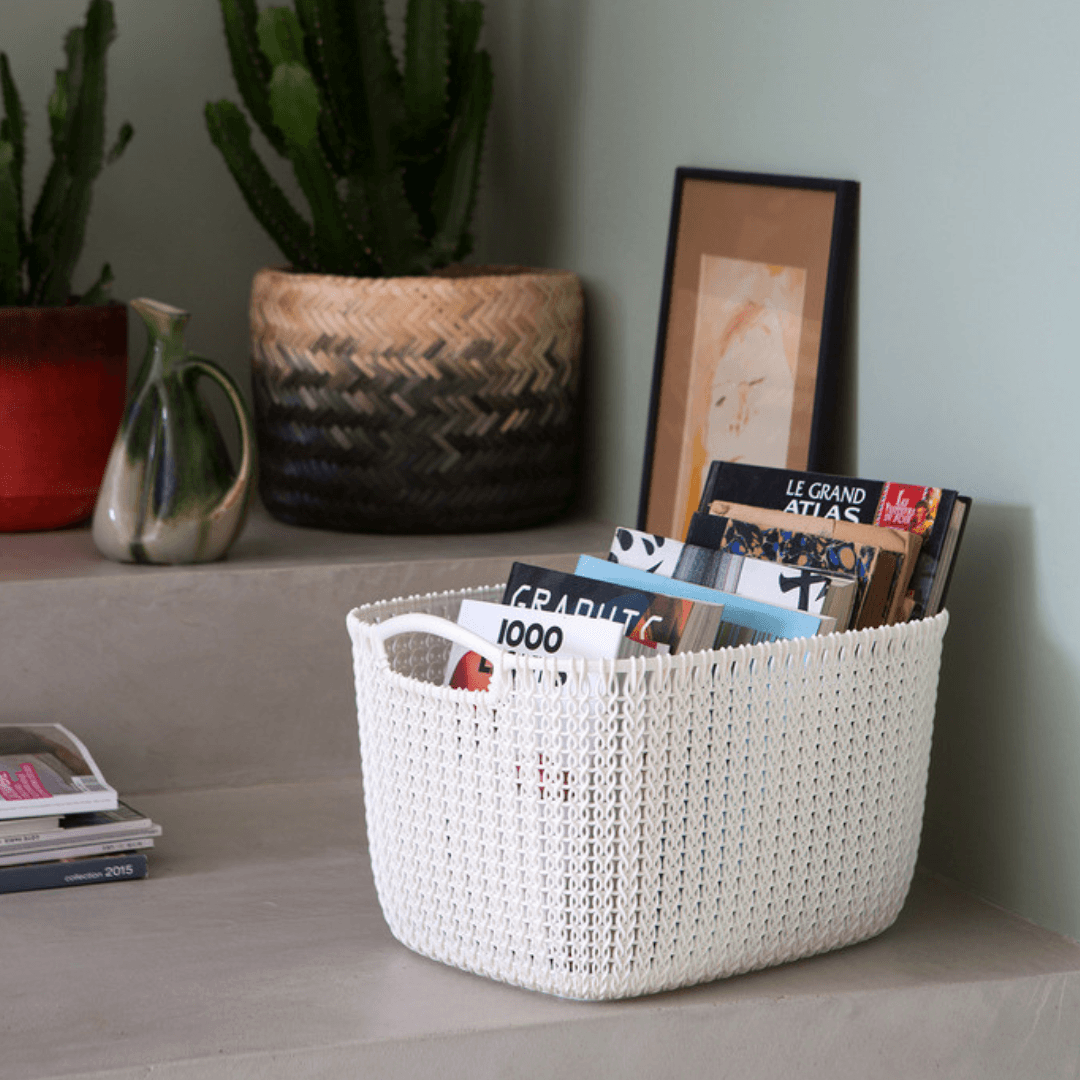 Curver Woven Look Basket, 19 L - EUROPEAN HOUSE HOLD