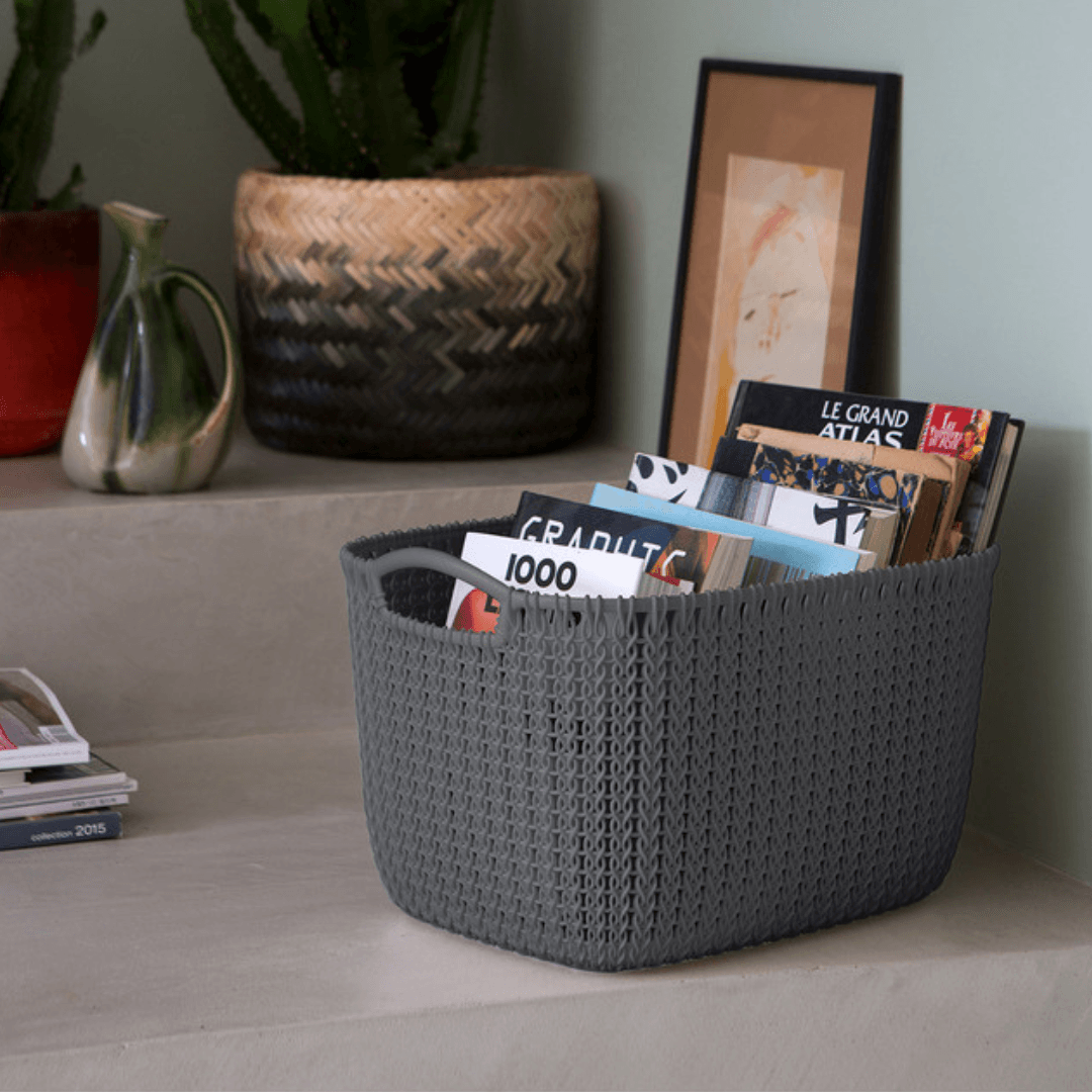 Curver Woven Look Basket, 19 L - EUROPEAN HOUSE HOLD