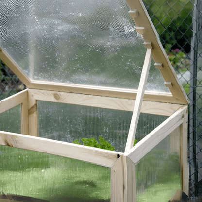 DOBAR RAISED GREENHOUSE WITH TABLE AND HOOKS - EUROPEAN HOUSE HOLD