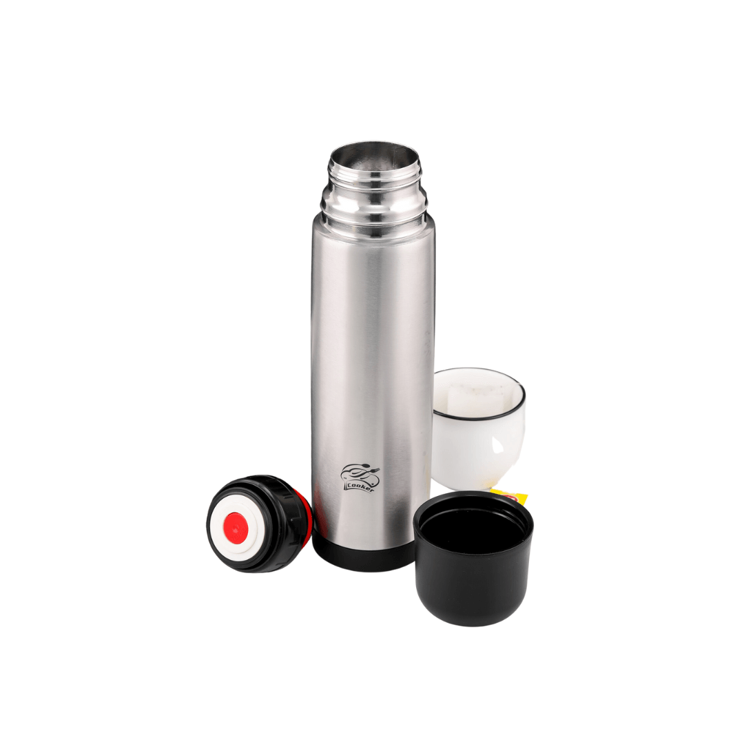 Double Layer Stainless Steel Black Thermos 750 ML 24 Hours (Cold) 12 Hours (Hot) - EUROPEAN HOUSE HOLD