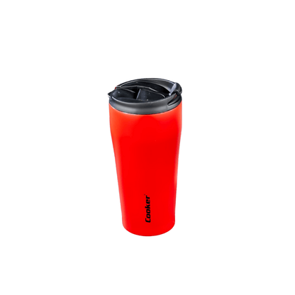 DOUBLE LAYER STAINLESS STEEL RED THERMOS 400ML - EUROPEAN HOUSE HOLD