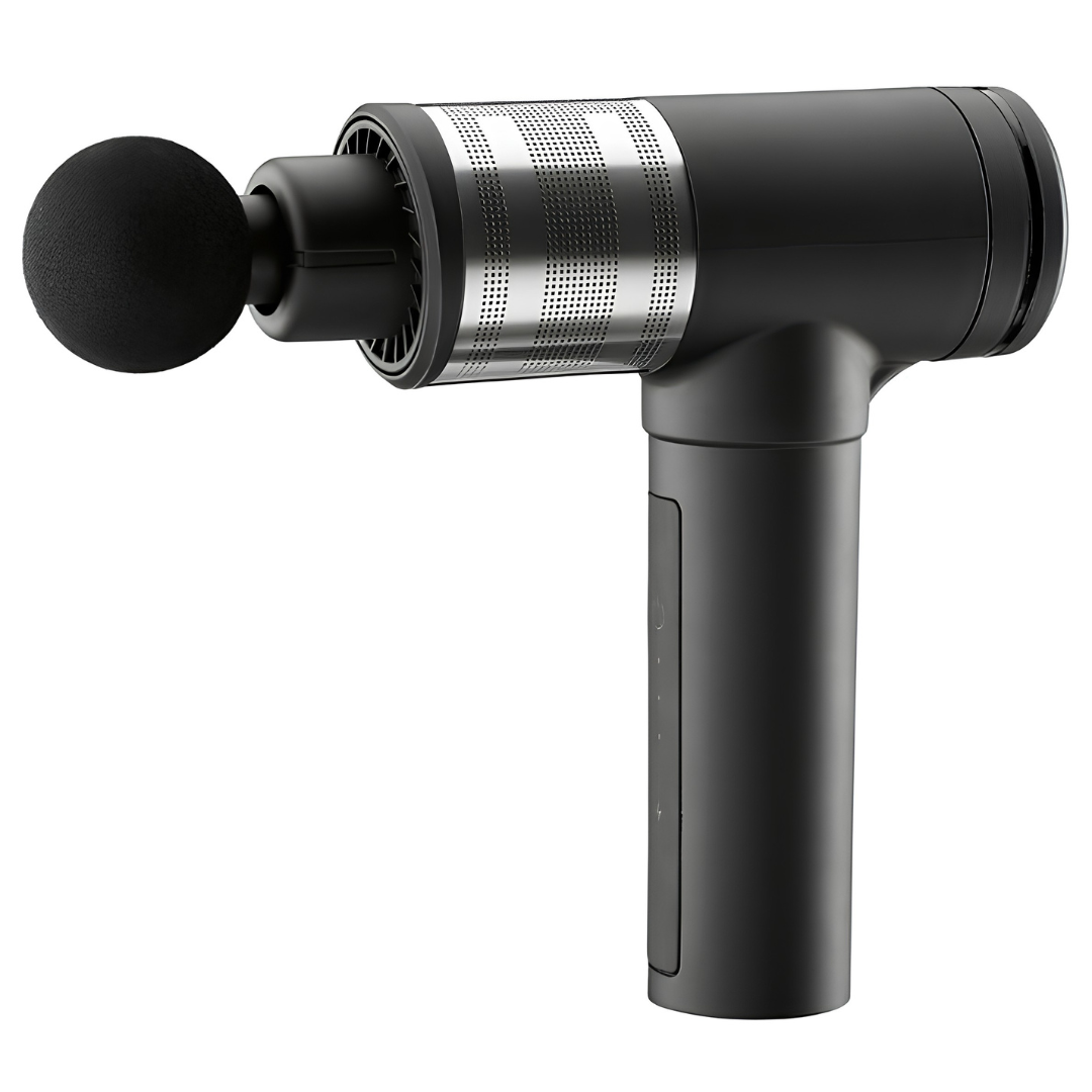 Easy Home GT-FMG-01 cordless massage gun with 5 interchangeable massage heads