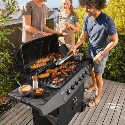 EL FUEGO GAS BARBECUE »DAYTON 6PLUS1«, 7 BURNERS - EUROPEAN HOUSE HOLD