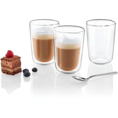 ERNESTO Double Wall Glasses 320ML Set Of 3 - EUROPEAN HOUSE HOLD