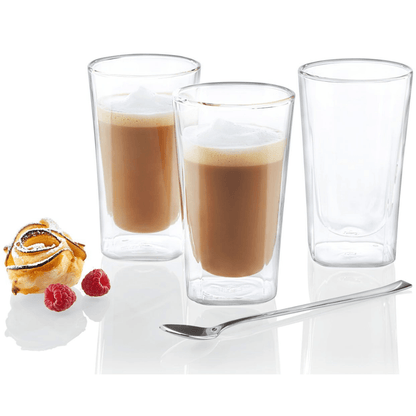 ERNESTO Double Walled Glasses 330ML Set Of 3 - EUROPEAN HOUSE HOLD