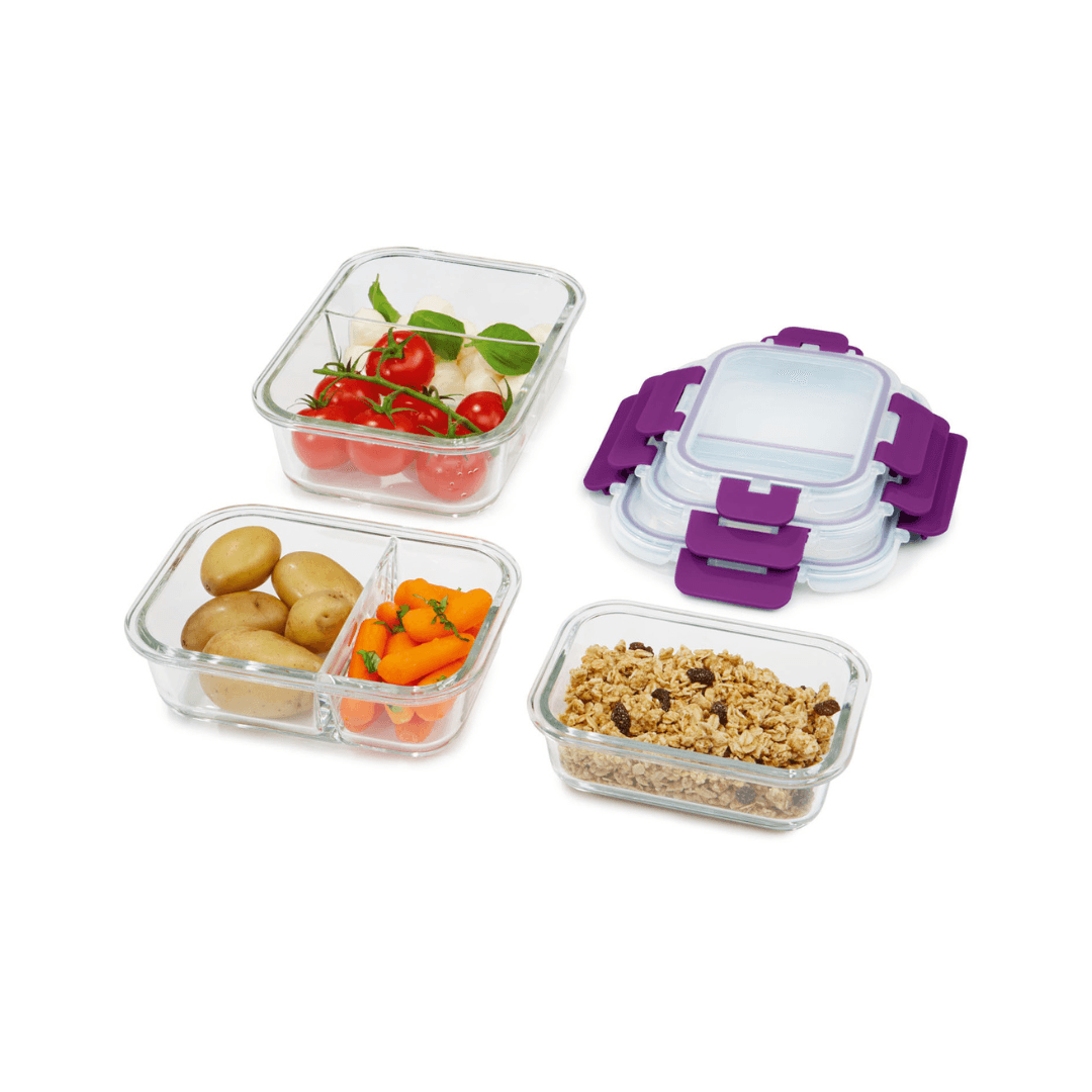 ERNESTO SET OF 3 GLASS LUNCH BOXES - EUROPEAN HOUSE HOLD