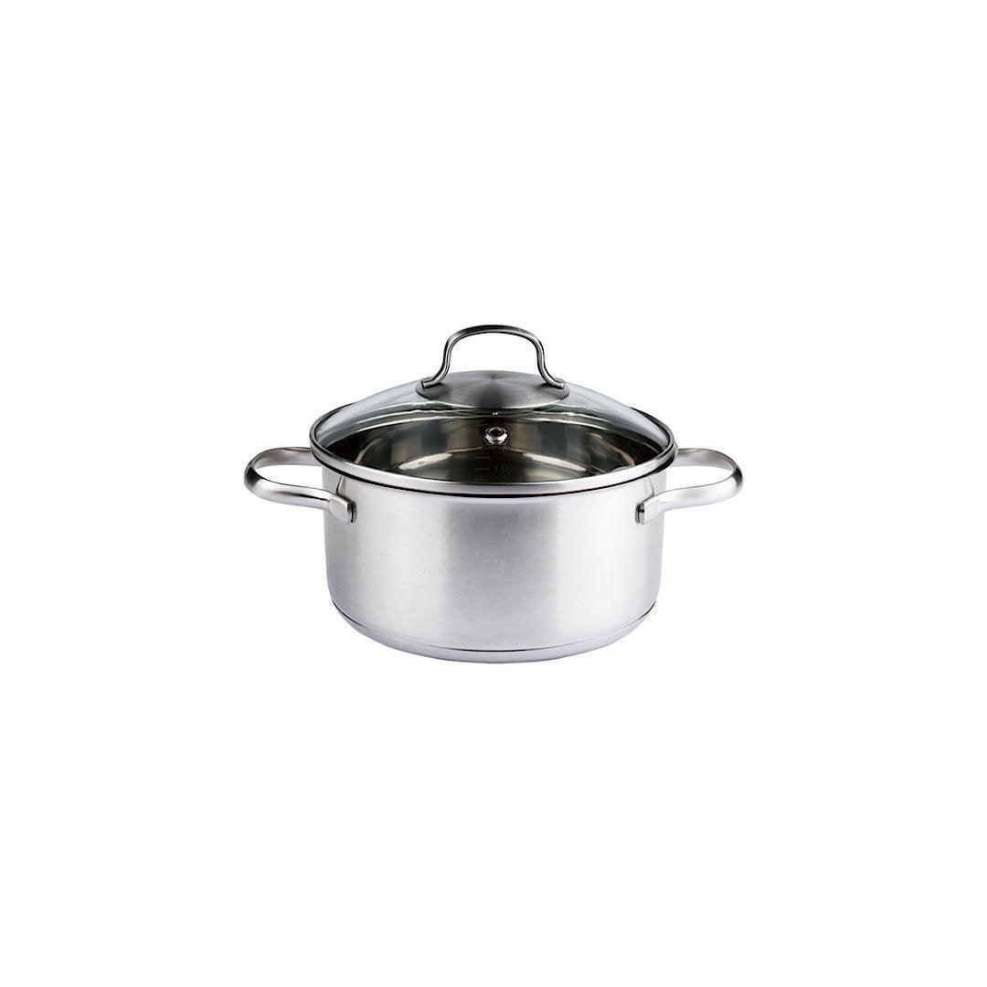 ERNESTO STAINLESS STEEL COOKING POT Ø 24 CM 5L - EUROPEAN HOUSE HOLD