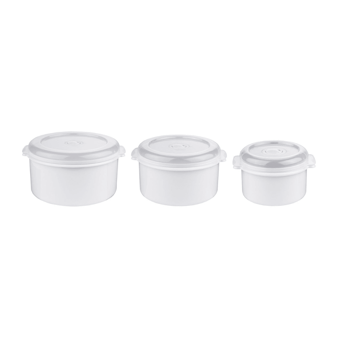 Ernesto microwave box set of 3 – BPA-free, stackable, microwave & dishwasher safe food storage containers, available in Beirut Lebanon.