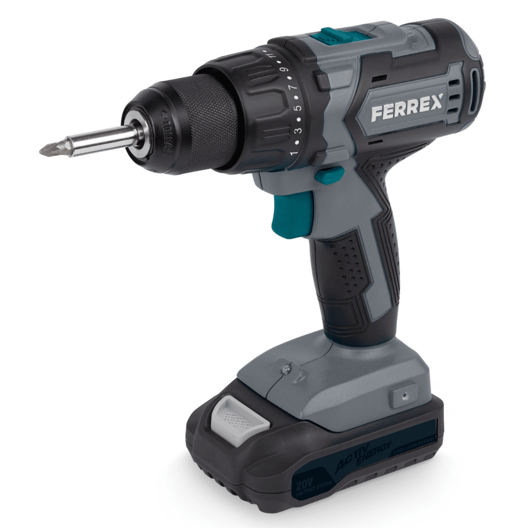 FERREX 20V Cordless Drill/Driver - EUROPEAN HOUSE HOLD