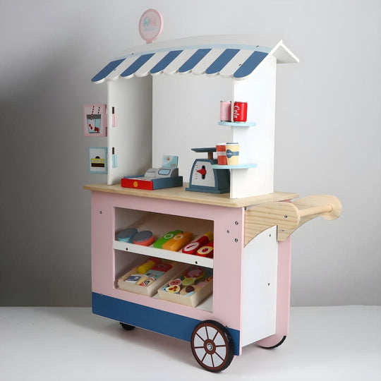 Kids Wooden Supermarket Playset with Cash Register and Food Items – Perfect for Pretend Play in Beirut