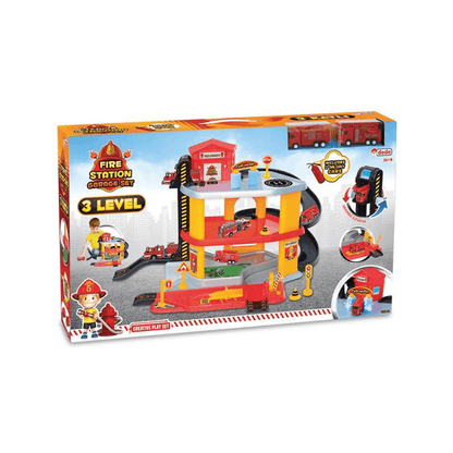 Fire Station Garage Set 3 Levels - EUROPEAN HOUSE HOLD