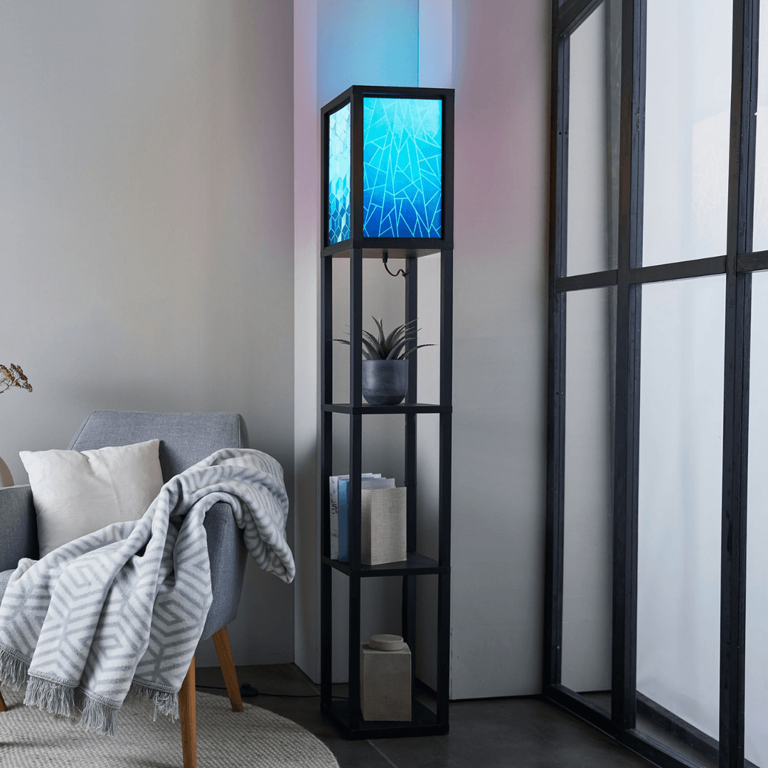 floor lamp with integrated shelf And Remote Control - EUROPEAN HOUSE HOLD