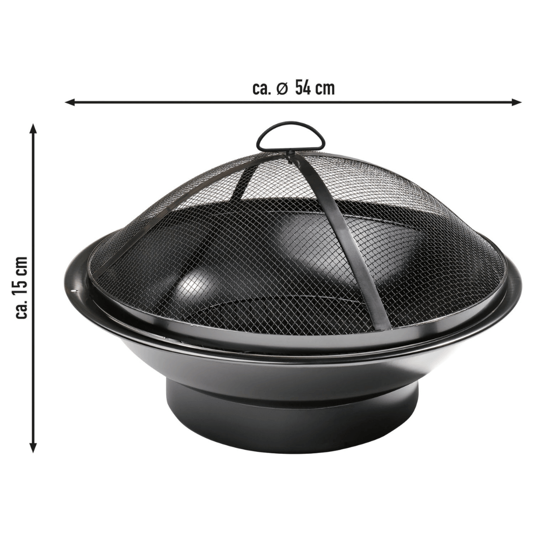 GRILLMEISTER Fire Pit With Cover, Ø 54 cm - EUROPEAN HOUSE HOLD