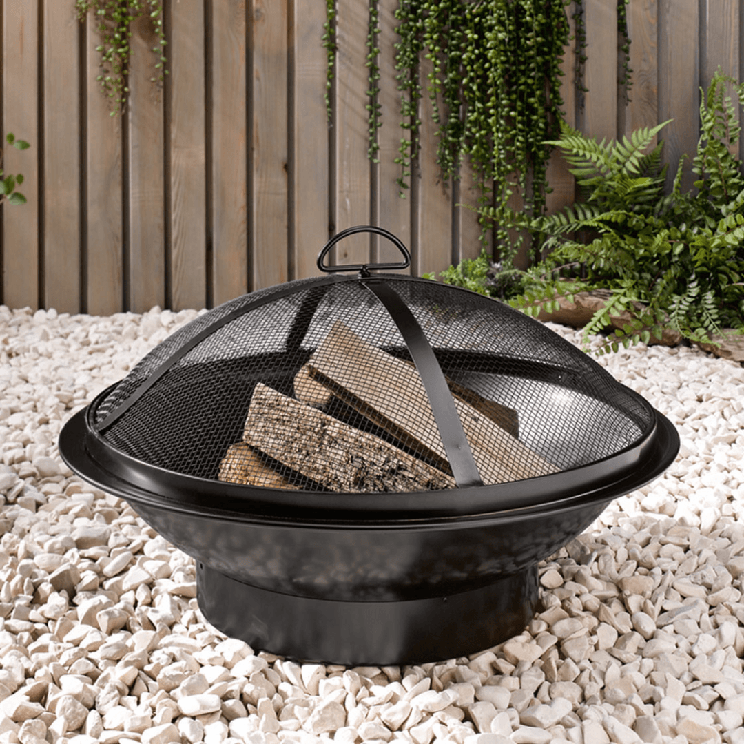 GRILLMEISTER Fire Pit With Cover, Ø 54 cm - EUROPEAN HOUSE HOLD