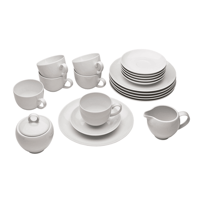 HOME CREATION Coffee Service Porcelain Set 20 Pieces - EUROPEAN HOUSE HOLD