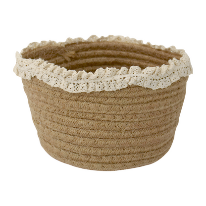 Handmade Woven Cotton Rope Basket