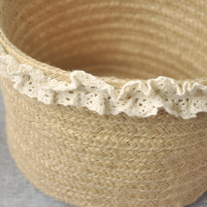 Handmade Woven Cotton Rope Basket