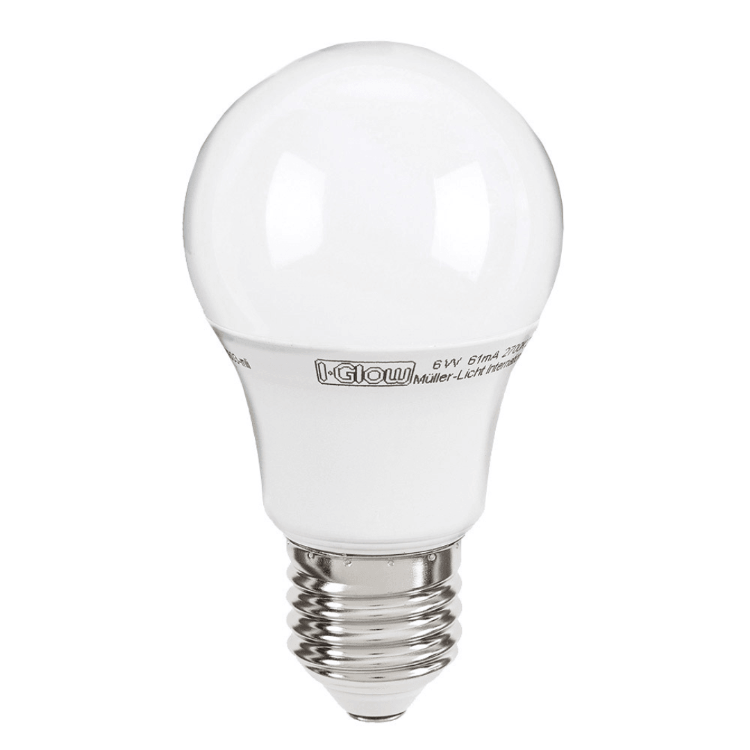 I-GLOW LED LIGHT BULBS E27 6W=40W SET OF 5 - EUROPEAN HOUSE HOLD