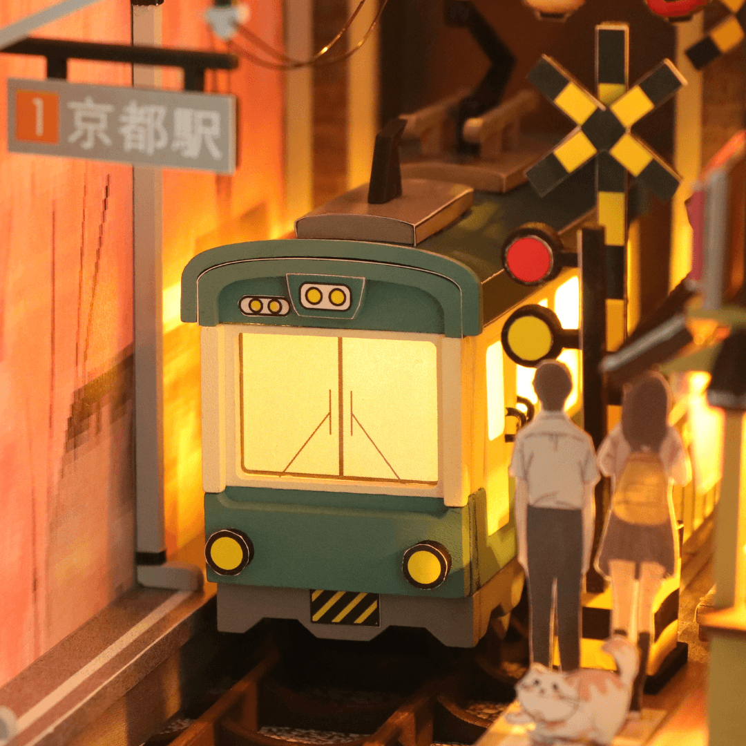 Japanese Style Dollhouse DIY Crafts Wood Handcraft Home Decor Book Nook Model Kits - EUROPEAN HOUSE HOLD