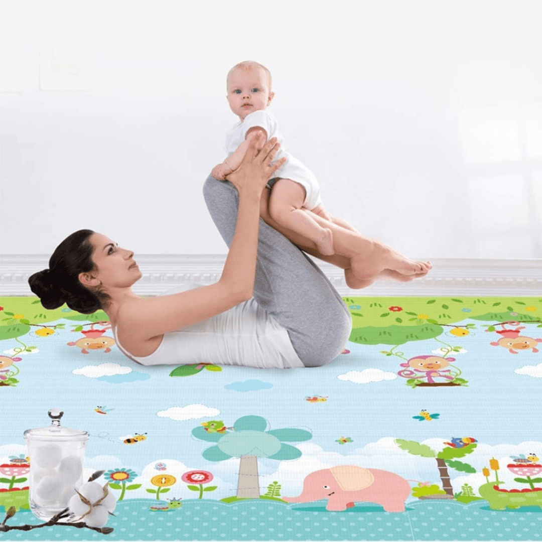 Large Infant Reversible Activity Mat 200CM×180CM×1CM - EUROPEAN HOUSE HOLD