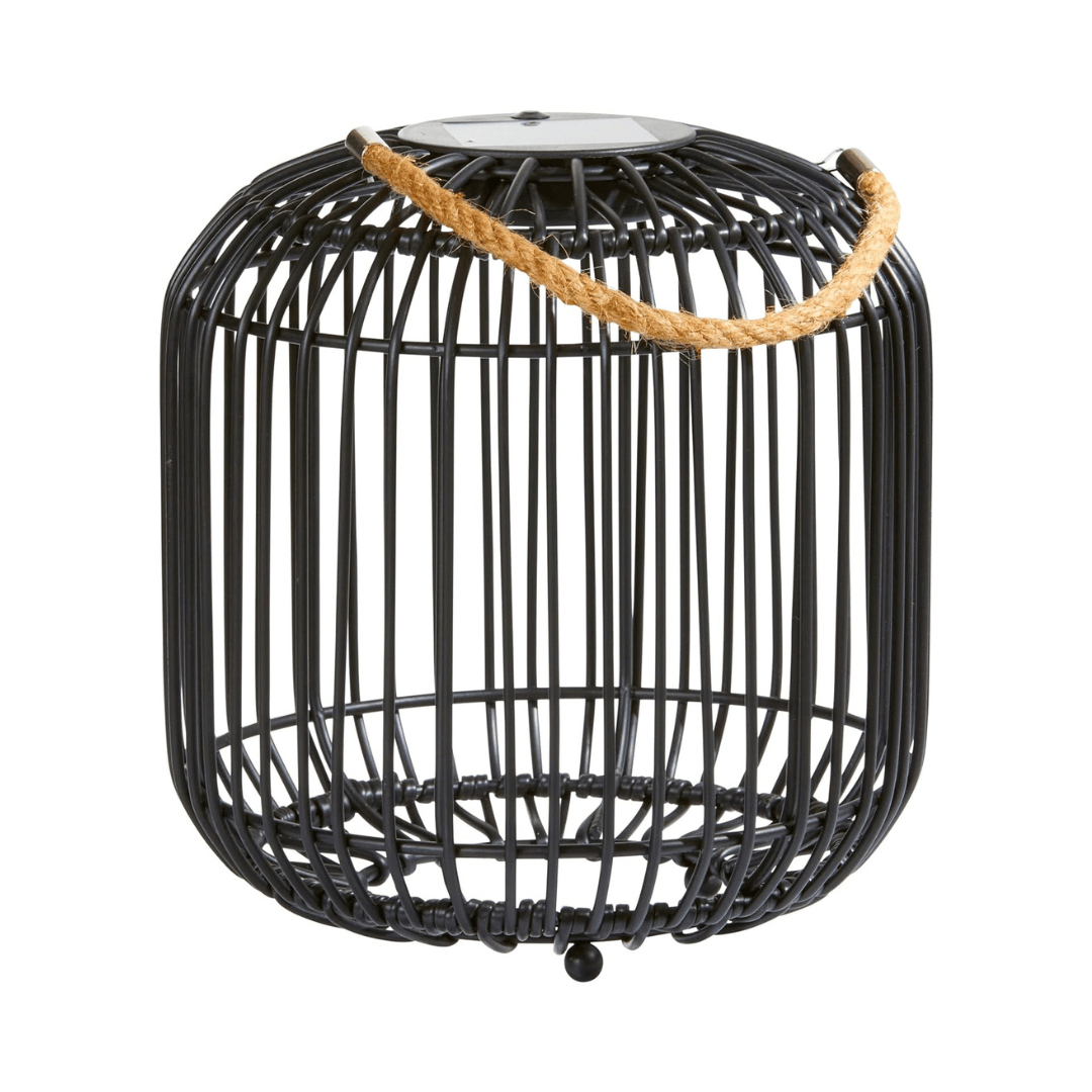 LED Solar Wicker Lantern for Indoor and Outdoor - EUROPEAN HOUSE HOLD