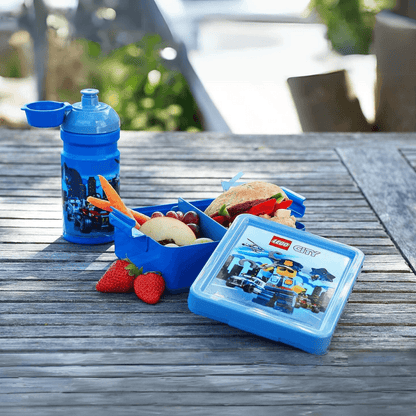 LEGO LUNCH BOX WITH ONE DRINKING BOTTLE - EUROPEAN HOUSE HOLD