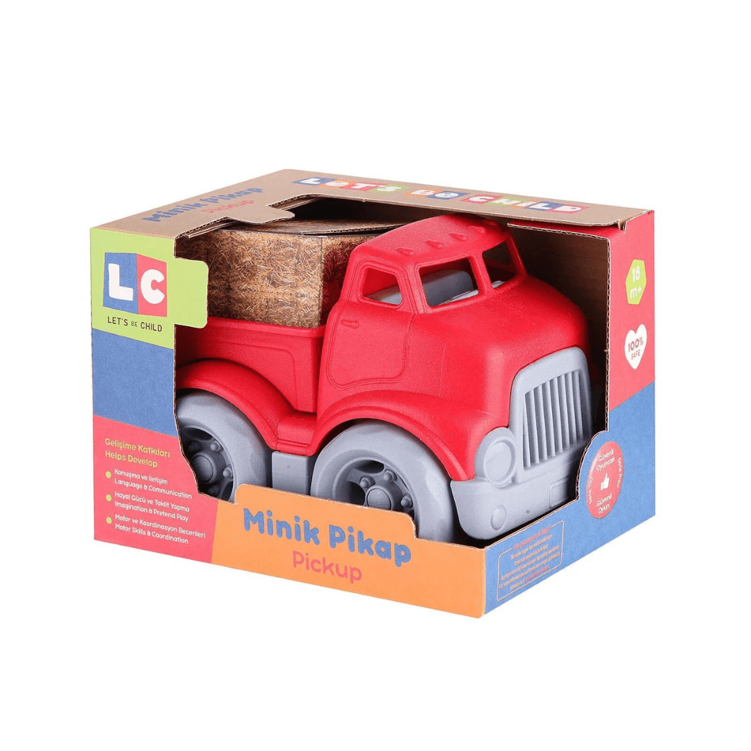 Lets Be Child Toy Red Mini Pickup - EUROPEAN HOUSE HOLD