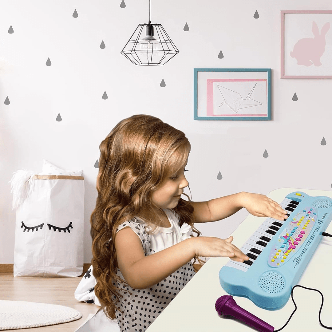 LEXIBOOK Unicorn Electronic Keyboard with mic - EUROPEAN HOUSE HOLD