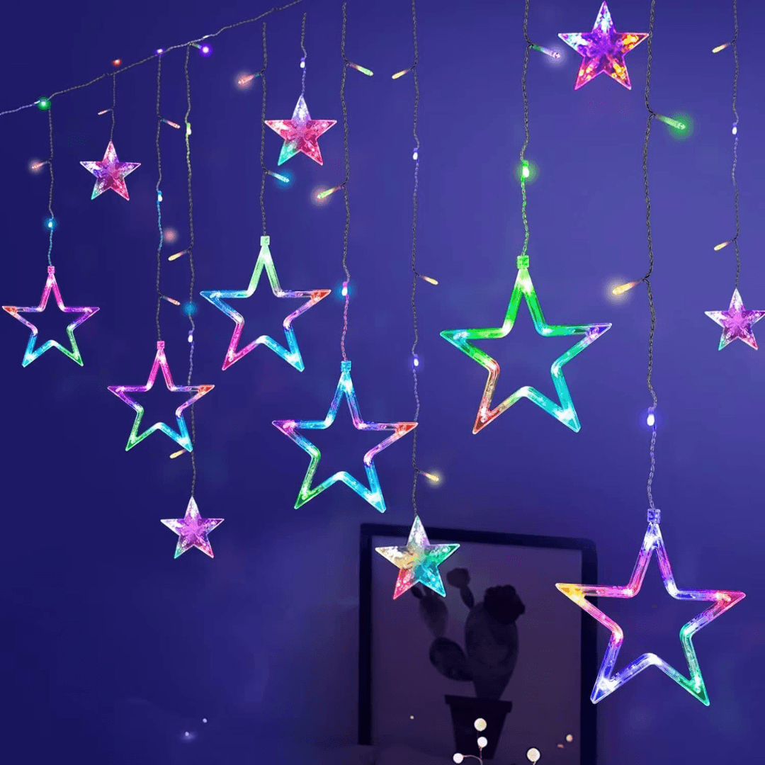 Light Zone Beautiful LED Star Light Curtain - EUROPEAN HOUSE HOLD