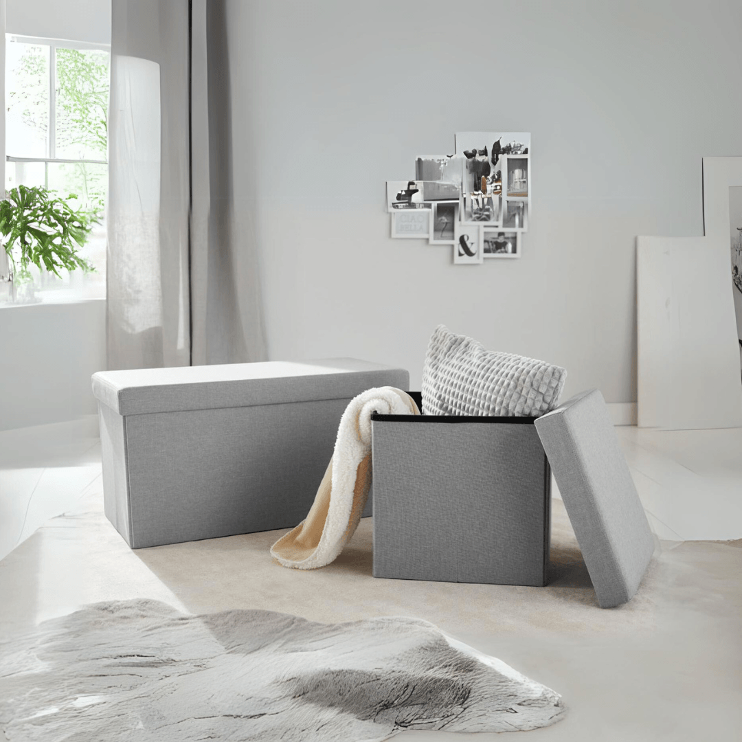 LIVARNO HOME BENCH WITH STORAGE, 78 X 40 X 40 CM - EUROPEAN HOUSE HOLD