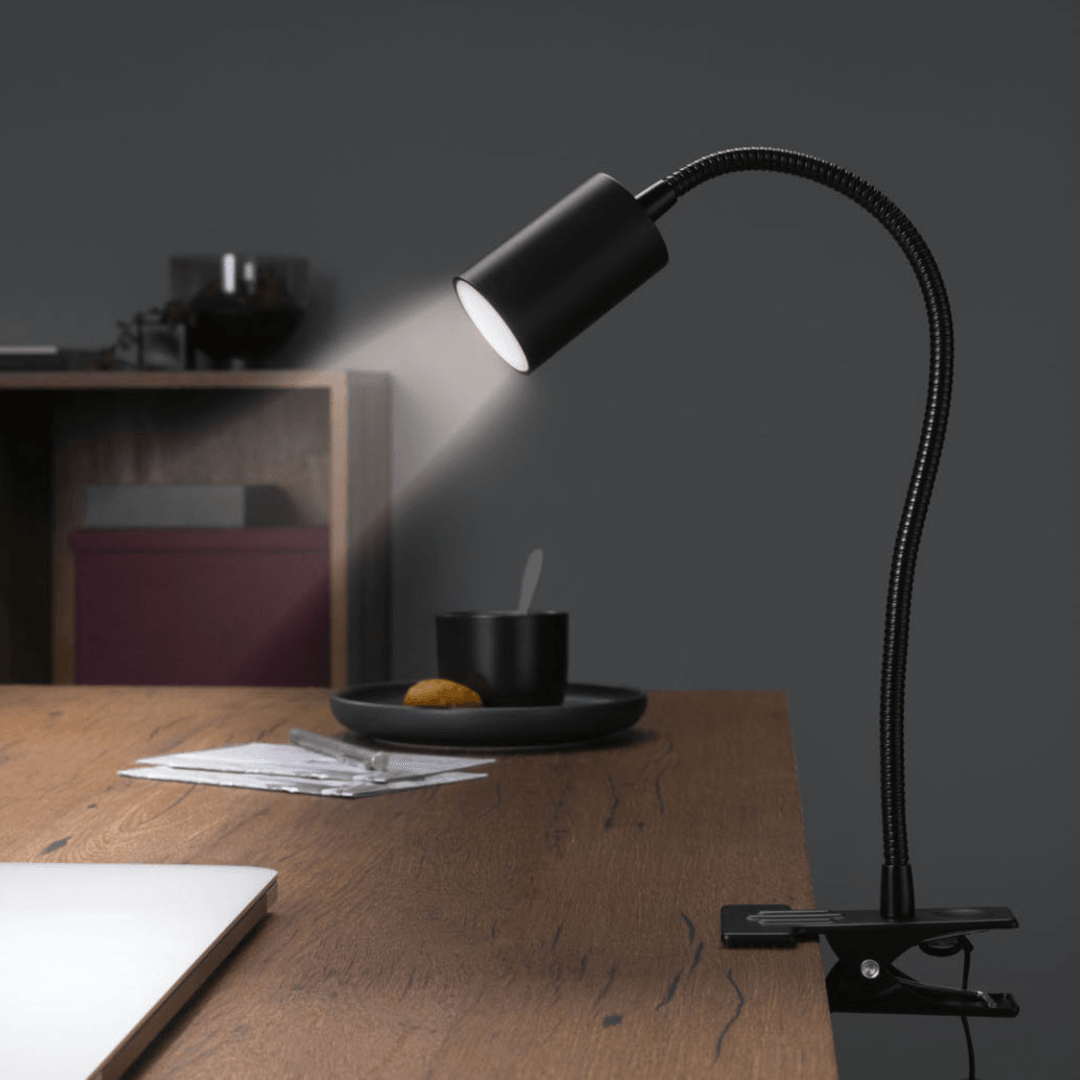 LIVARNO HOME CLAMP LED DESK LAMP WITH FLEXIBLE ARM - EUROPEAN HOUSE HOLD