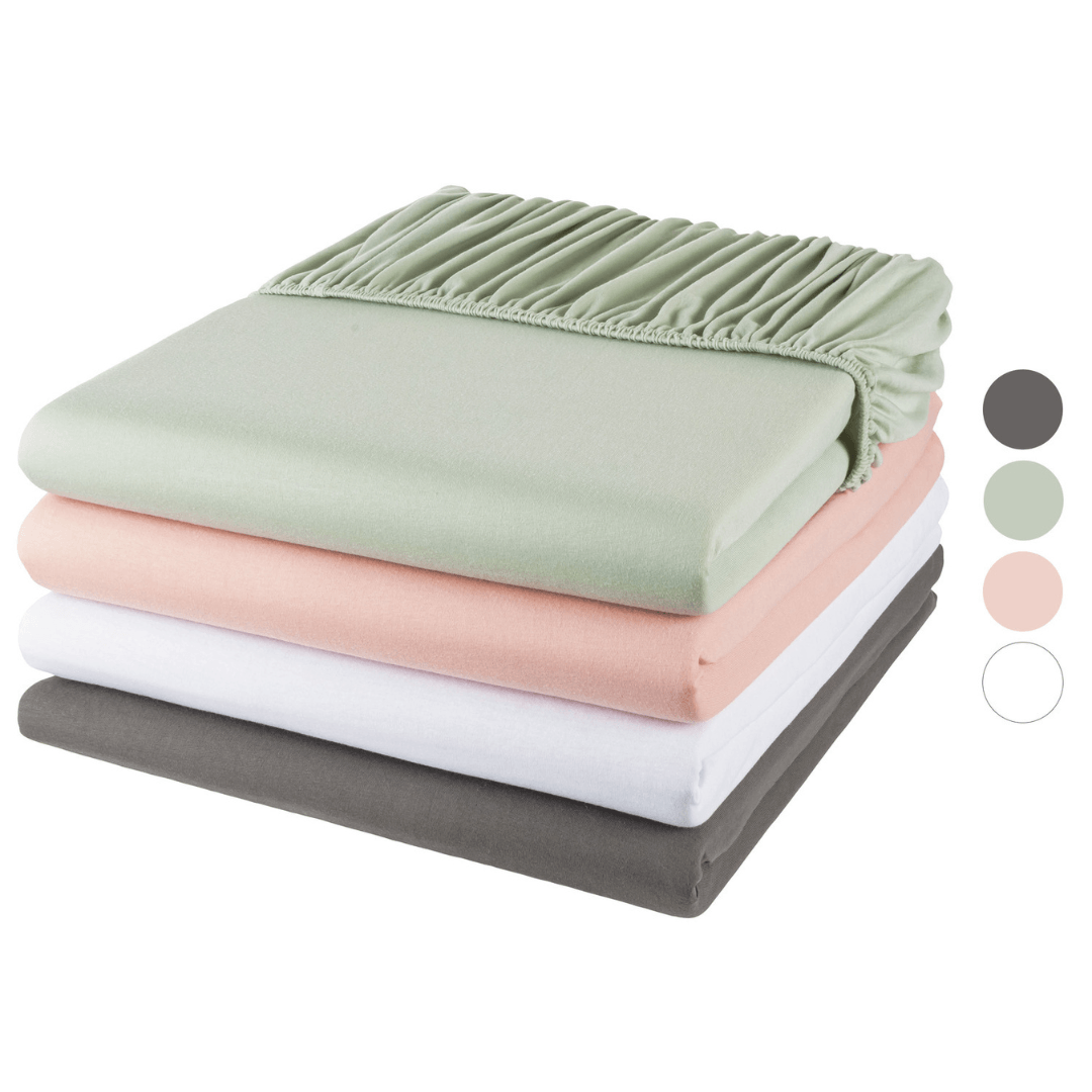 LIVARNO Home Jersey Fitted Sheet, 140-160 x 200 cm - EUROPEAN HOUSE HOLD