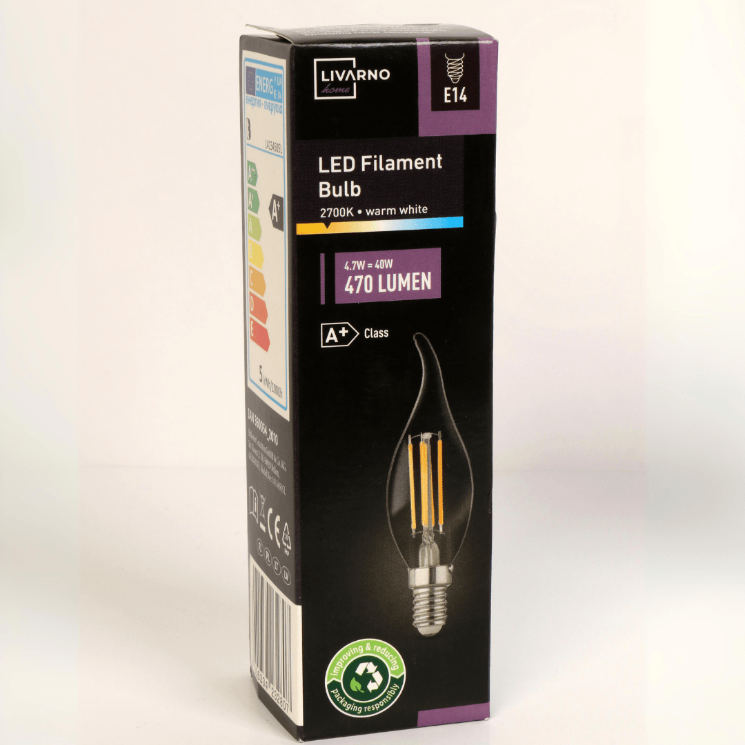 LIVARNO HOME LED Filament Bulb 4.7W - European Household Essential