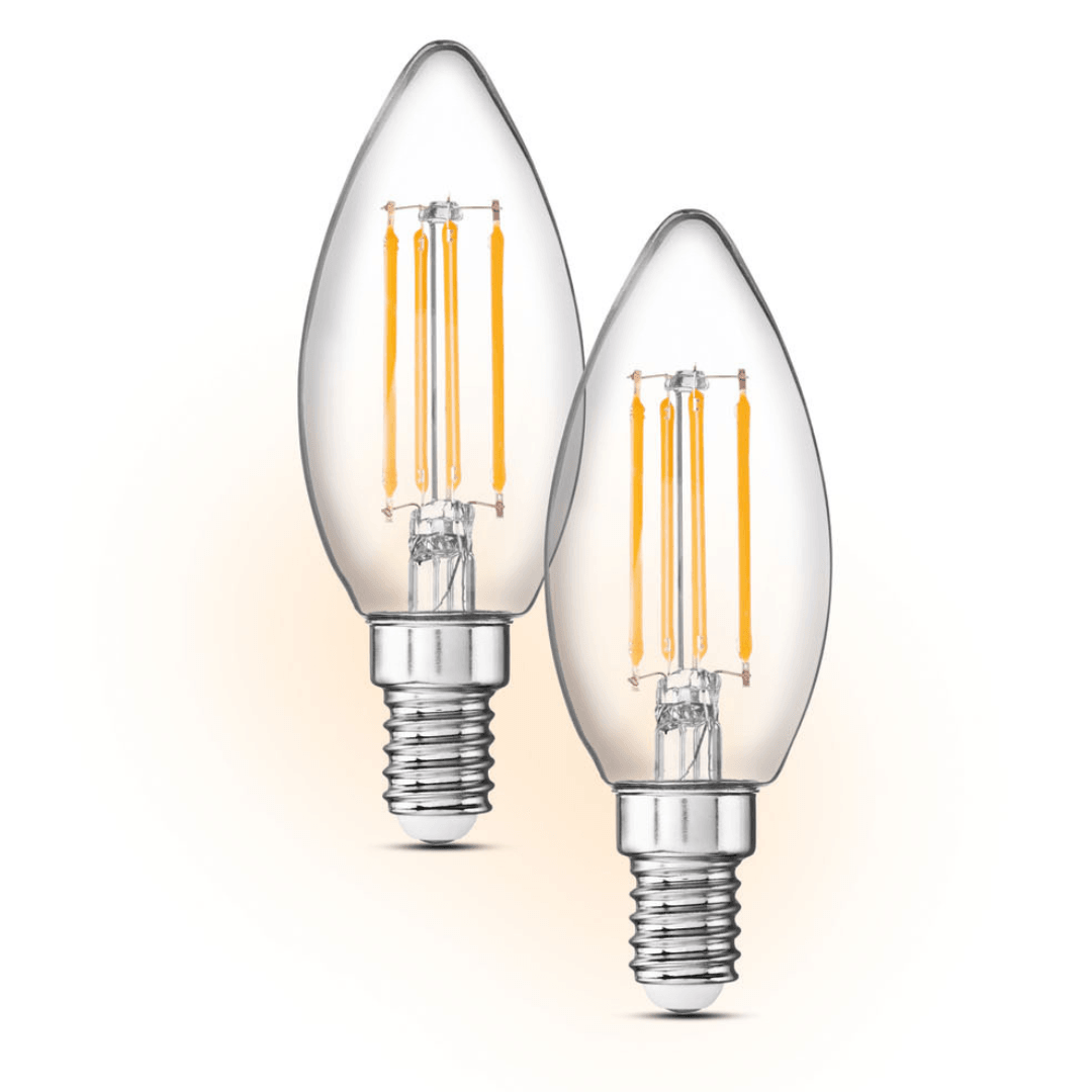 LIVARNO Home LED Filament bulb Set Of 2 4.7W=40W E14 - EUROPEAN HOUSE HOLD