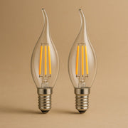 LIVARNO HOME LED FILAMENT BULBS E14 4.7W=40W SET OF 2 - EUROPEAN HOUSE HOLD