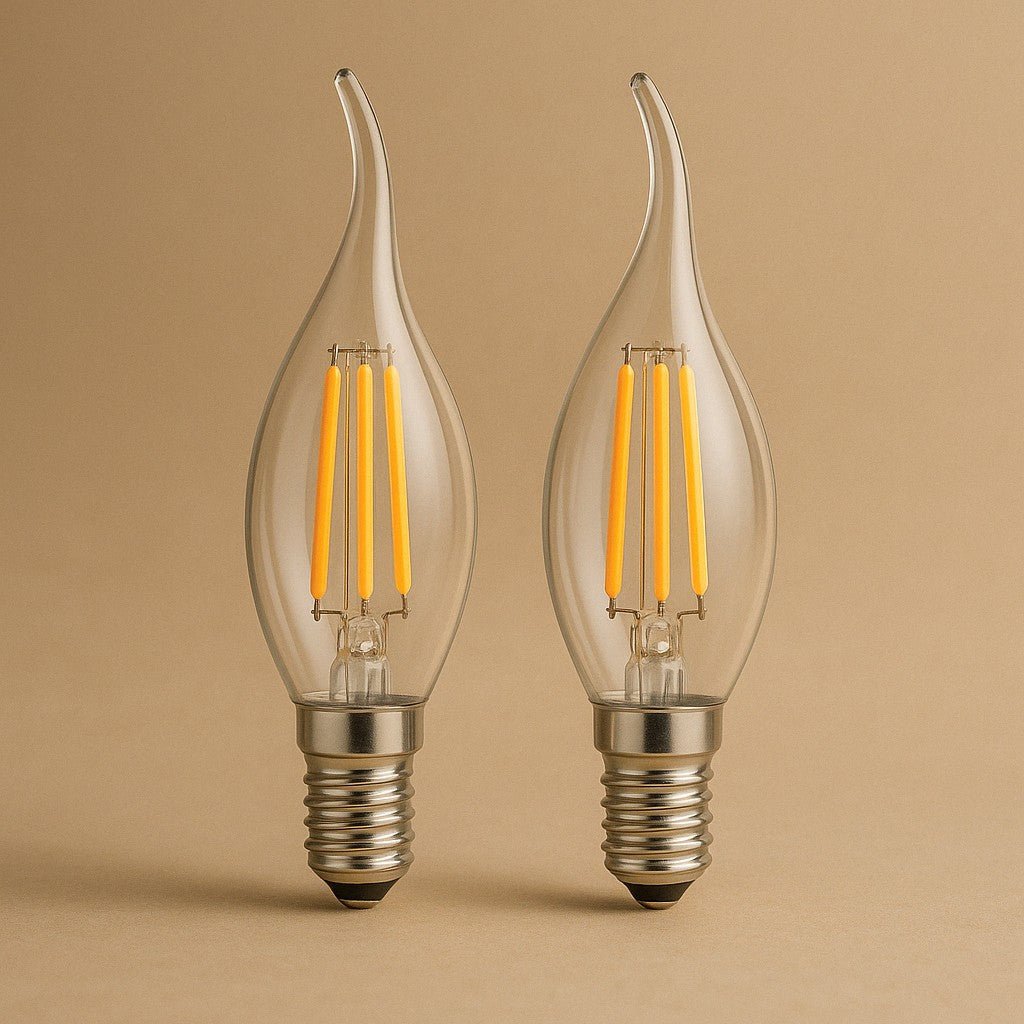 LIVARNO HOME LED FILAMENT BULBS E14 4.7W=40W SET OF 2 - EUROPEAN HOUSE HOLD