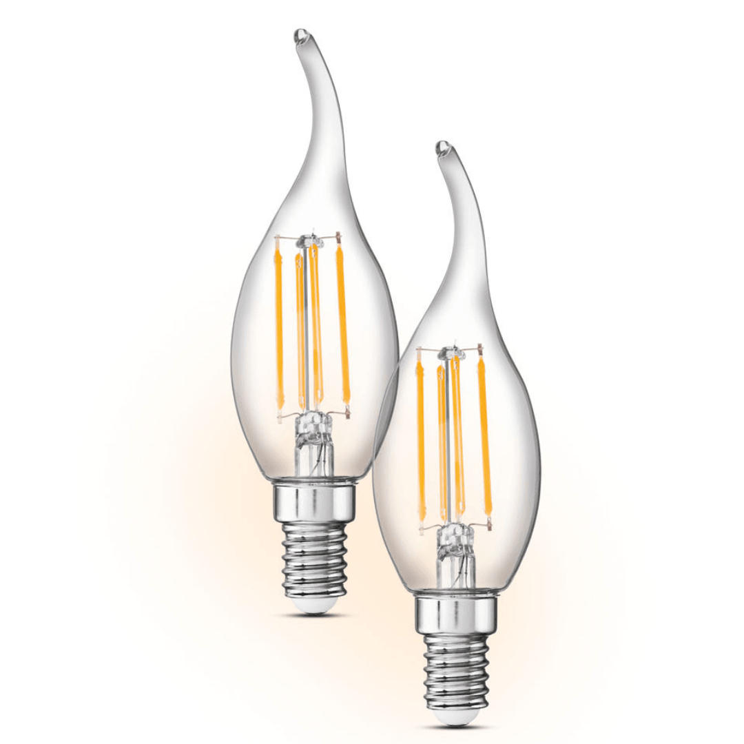 LIVARNO HOME LED FILAMENT BULBS E14 4.7W=40W SET OF 2 - EUROPEAN HOUSE HOLD