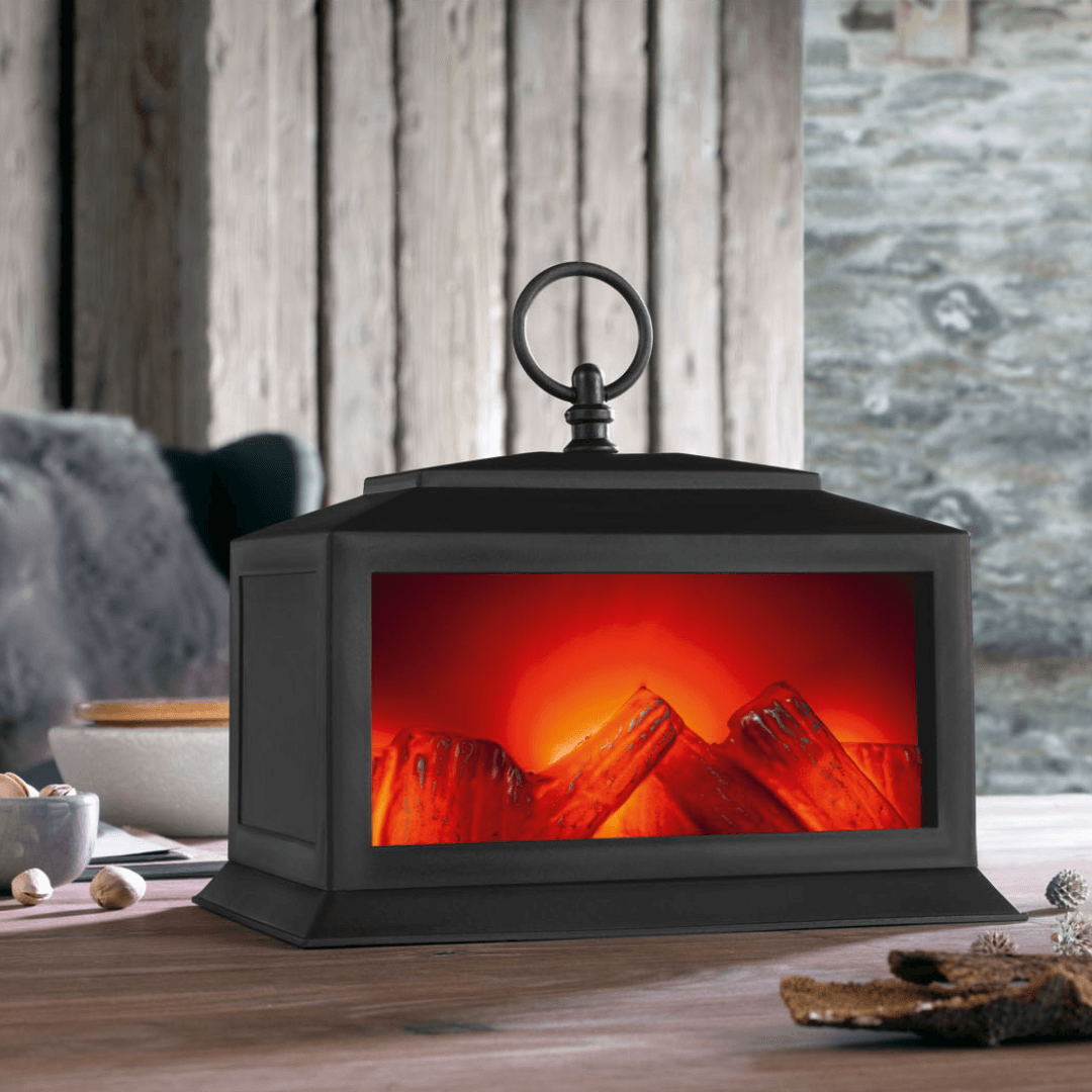 LIVARNO HOME LED LANTERN WITH CHIMNEY EFFECT - EUROPEAN HOUSE HOLD