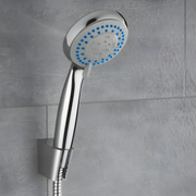 Livarno Home 5-mode round chrome shower head with anti-limescale nozzles
