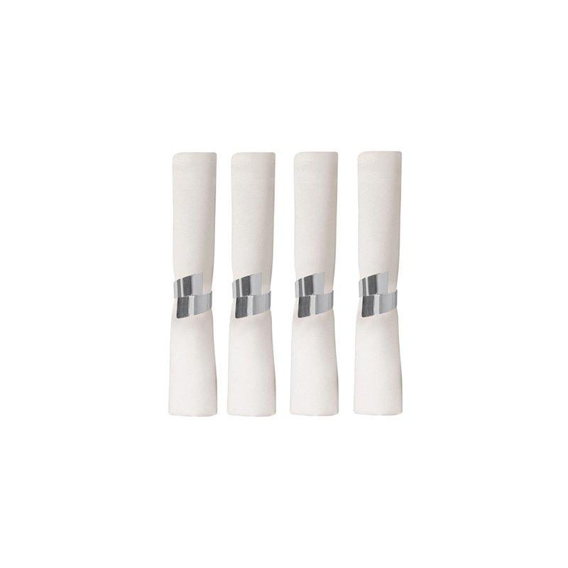 LIVARNO HOME NAPKIN SET WITH METAL NAPKIN RINGS - EUROPEAN HOUSE HOLD