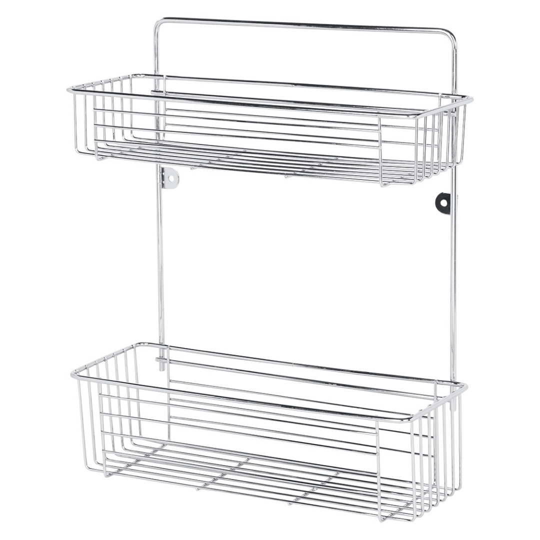 LIVARNO HOME STAINLESS STEEL SHOWER RACK - EUROPEAN HOUSE HOLD