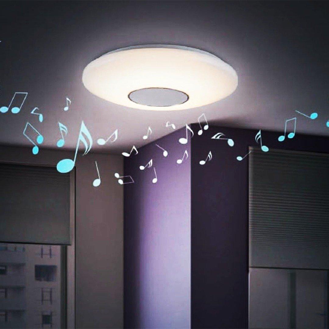 LIVARNOLUX LED CEILING LIGHT WITH BLUETOOTH SPEAKER - EUROPEAN HOUSE HOLD