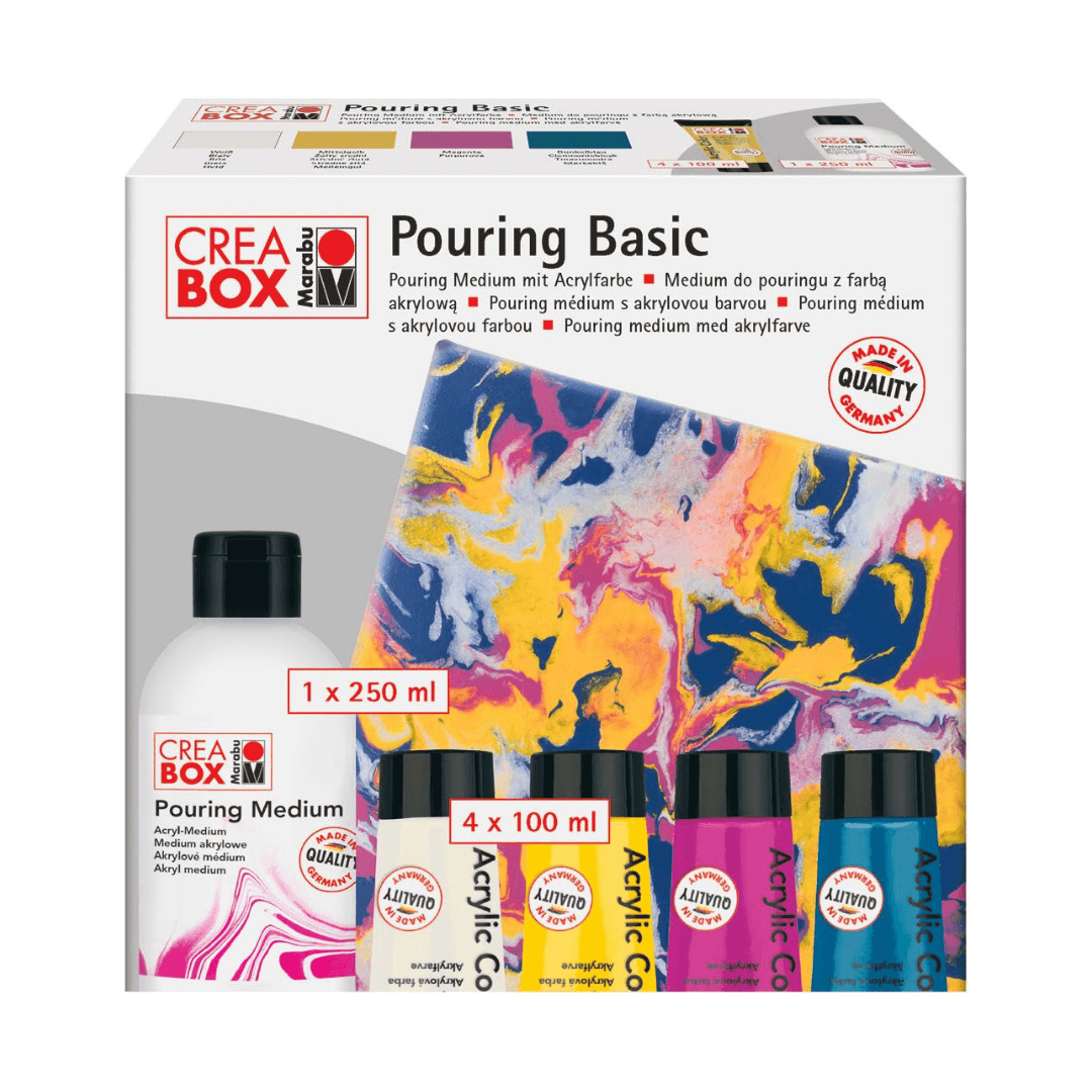 Marabu CREABOX Creative set for the Color Pouring technique - EUROPEAN HOUSE HOLD