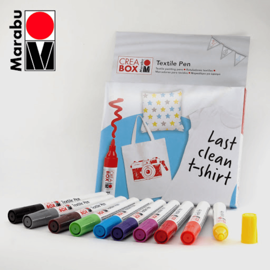 MARABU CREABOX TEXTILE MARKERS - EUROPEAN HOUSE HOLD